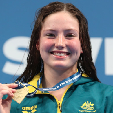 Bronte Job claims her first gold medal of the junior world champs.