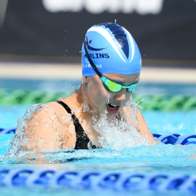 Swimmer competes at Age