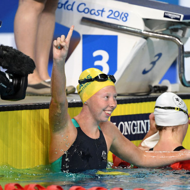 Lakeisha Patterson is a dedicated member of the Aussie swim team.