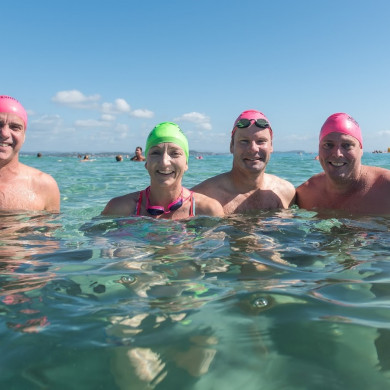 Team up for marathon swim